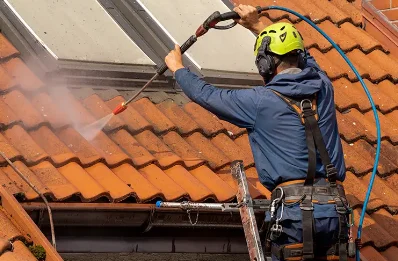 Démoussage et hydrofuge de toiture à Coulomby